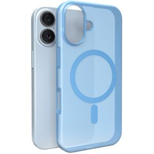 Etui silikonowe Puro Daylight kompatybilne z Magsafe na iPhone 17 - półprzezroczyste niebieskie
