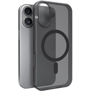 Etui silikonowe Puro Daylight kompatybilne z Magsafe na iPhone 17 - półprzezroczyste czarne
