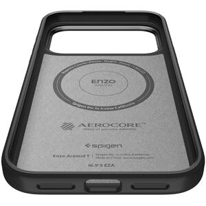 Etui Spigen Enzo Aramid "T" MagSafe na iPhone 17 Pro - czarne
