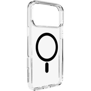 Etui Puro Lite Mag TPU+PC kompatybilne z MagSafe na iPhone 17 Pro Max - przezroczyste z czarnym pierścieniem