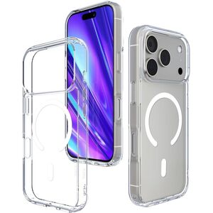 JCPal DualPro MagSafe Compatible Case - etui MagSafe do iPhone 17 Pro Max przeźroczyste