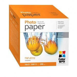 ColorWay High Glossy Photo Paper, 200g/m, 10x15, 500pcs.