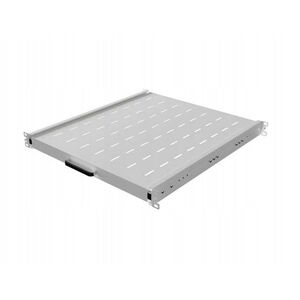 WYSUWANA PÓŁKA DO SZAF RACK 19" 500MM SZARA LANBERG (1U/445X500MM UDŹWIG DO 35KG, MONTAŻ 4 PUNKTOWY)