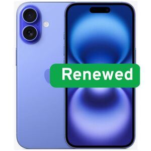 Apple | RENEW | Grade B | iPhone 16 | Ultramarine | 6.1 " | Super Retina XDR OLED | 2556 x 1179 pixels | A17 | 6 GB | 128 GB | Dual SIM | 5G | 48+12 MP | iOS | 18