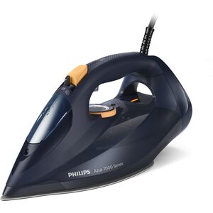 Philips σειρά 7000 DST7060/21, Σίδερο ατμού, Πλάκα SteamGlide Elite, 2 μ, 250 γρ/λεπτό, Μπλε, Κίτρινο, 50 γρ/λεπτό