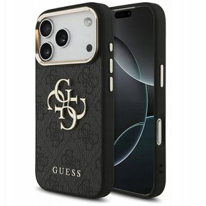 Etui Guess 4G Big 4G Classic Logo do iPhone 17 Pro czarny złoty