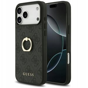 Etui Guess 4G Ring Stand do iPhone 17 Pro Max czarny