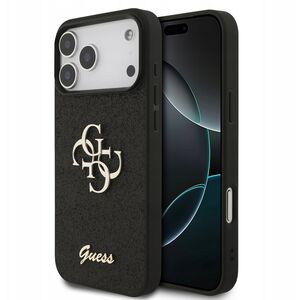 Etui Guess Fixed Glitter Big 4G do iPhone 17 Pro czarny