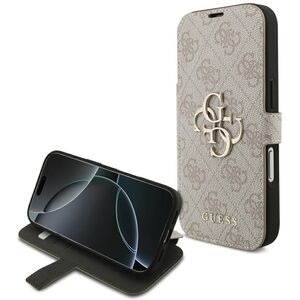 Etui Guess Book 4G Metal Logo do iPhone 17 Pro różowy