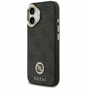 Etui Guess 4G Strass Logo MagSafe do iPhone 17 czarny