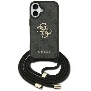 Etui Guess 4G Big Logo Cord Stap Crossbody do iPhone 17 czarny