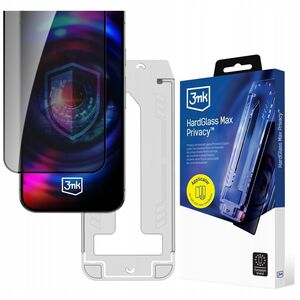 Szkło hartowane 3MK HardGlass Max        Privacy z aplikatorem do Apple iPhone 17 Pro