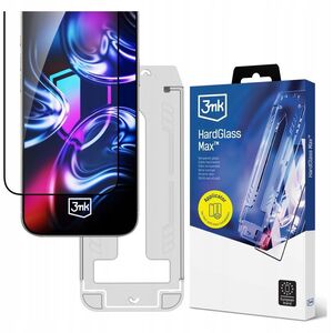 Szklo hartowane 3MK HardGlass Max         z aplikatorem do Apple iPhone 17 Pro