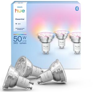 Philips Hue Essential alykohdelamppu, White and color ambiance, GU10, 345 lm, 3-pack