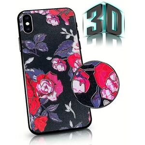 Θήκη Πλάτης Mocco Flowers 3D για Apple Iphone 11 Pro Max Μαύρο