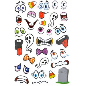 Arpex Zabawne naklejki halloweenowe