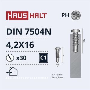 ΑΥΤΟΒΙΔΕΣ 4.2X16 DIN7504N ZN 30ΤΕΜ