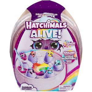 HATCHIMALS ALIVE! RAINBOW HATCHERY ZESTAW 6 FIGUREK W JAJKACH + AKCESORIA