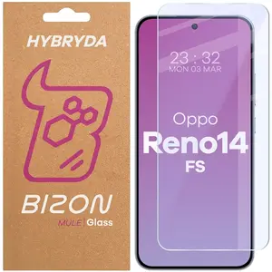 Elastyczne szkło hybrydowe Bizon Glass Mule do Oppo Reno 14 FS