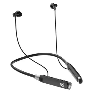 Bezprzewodowe słuchawki dokanałowe Dudao U5 Max Bluetooth 5.0 z pałąkiem na szyję czarne