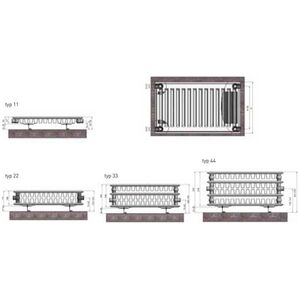 Termo Teknik Καλοριφέρ Termolux Classic Τύπος 11 600 x 500mm 367W