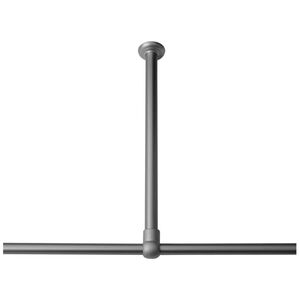 60 Ø 28 mm mat aluminum στήριγμα οροφής για βραχίονα μπάνιου γωνιακό Sealskin