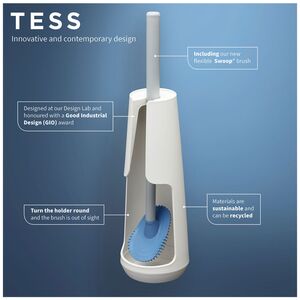 Tiger Tess Πιγκάλ με Εύκαμπτη Βούρτσα Swoop® White / Light grey 1329320146