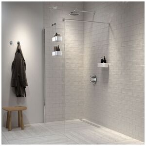 Tiger 2-Store Ράφια με Κρεμάστρα 25 cm White 1500210146