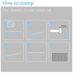 110-185 Ø 20 mm black βραχίονας μπάνιου πτυσσόμενος Sealskin