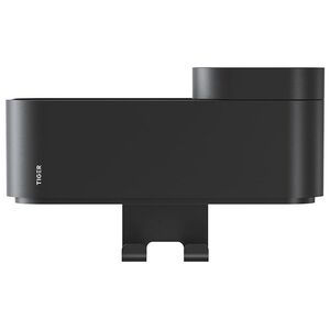 Tiger 2-Store Επιτοίχιο Ράφι με Θήκες και Κρεμάστρες 25 cm Black 800374