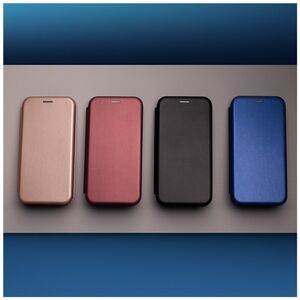 Case SAMSUNG GALAXY A51 Leatherette Wallet Flip Elegance navy blue