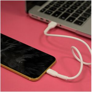 Maxlife MXUC-04 cable USB - microUSB 1,0 m 3A white 5900495875198