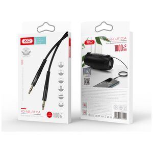 XO cable audio NB-R175A jack 3,5mm - jack 3,5mm 1,0 m black 6920680876990