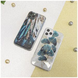 Gold Glam case for Samsung Galaxy S21 leaves 5900495924186