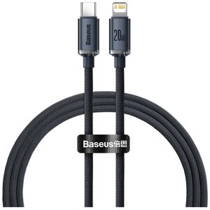Baseus Crystal cable USB-C to Lightning, 20W, PD, 1.2m (black)