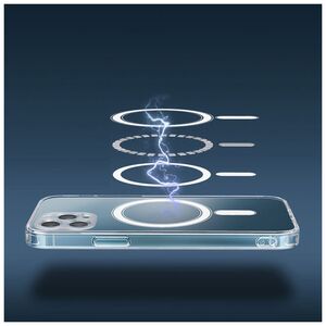 Αντικραδασμική θήκη Mag 1,5 mm για iPhone 12 Pro Max 6,7" με διαφανή προστασία κάμερας 5900495033550