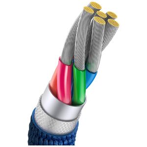 Baseus Crystal Shine cable USB to USB-C, 100W, 2m (blue)