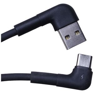 Maxlife MXUC-09 γωνιακό καλώδιο USB - USB-C 1,0 μ 3A μαύρο 5900495092618