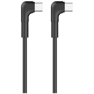 Maxlife MXUC-09 γωνιακό καλώδιο USB-C - USB-C 1,0 μ 60W μαύρο 5900495092656