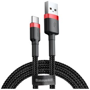 Baseus cable Cafule USB - USB-C 1m 3A red-black 6953156278301
