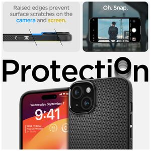 Case APPLE IPHONE 15 PLUS Spigen Liquid Air Matte black