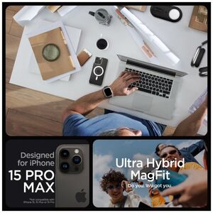 Spigen Spigen Ultra Hybrid MAG iPhone 15 Pro Max 6,7" Magsafe λευκό/λευκό ACS06576