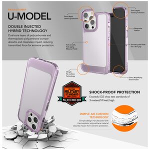 Άσχημη θήκη UMODEL από καουτσούκ για iPhone 13 Pro 6,1" διαφανής 8809791594192