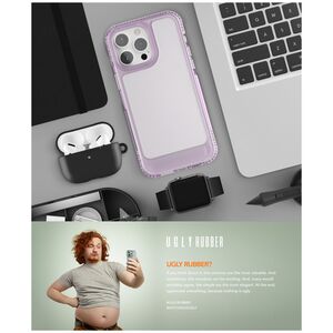 Άσχημη θήκη UMODEL από καουτσούκ για iPhone 14 Pro 6,1" διαφανής 8809878363758