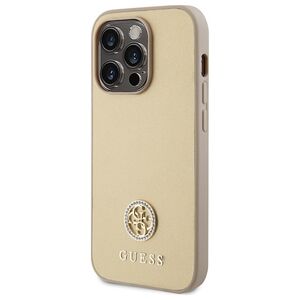 Original Case APPLE IPHONE 15 PRO Guess Hardcase Strass Metal Logo (GUHCP15LPS4DGPD) gold