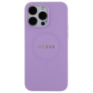 Original Case APPLE IPHONE 15 PRO Guess Hardcase Saffiano MagSafe (GUHMP15XPSAHMCU) purple