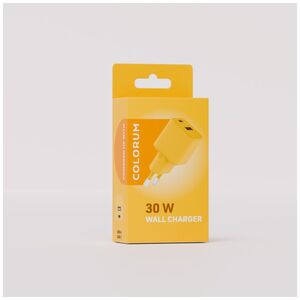 COLORUM wall charger USB-A + USB-C PD 30W CLS30-AC-05 xYellow 5907457718593