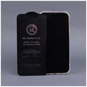 Tempered glass 6D matte for iPhone XR / 11 black frame 5907457722903