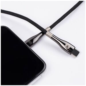 Forever Sleek cable USB-C - USB-C 2,0 m 60W black 5907457735941