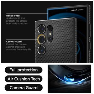 Spigen Spigen Liquid Air, μαύρο ματ - Samsung Galaxy S24 Ultra